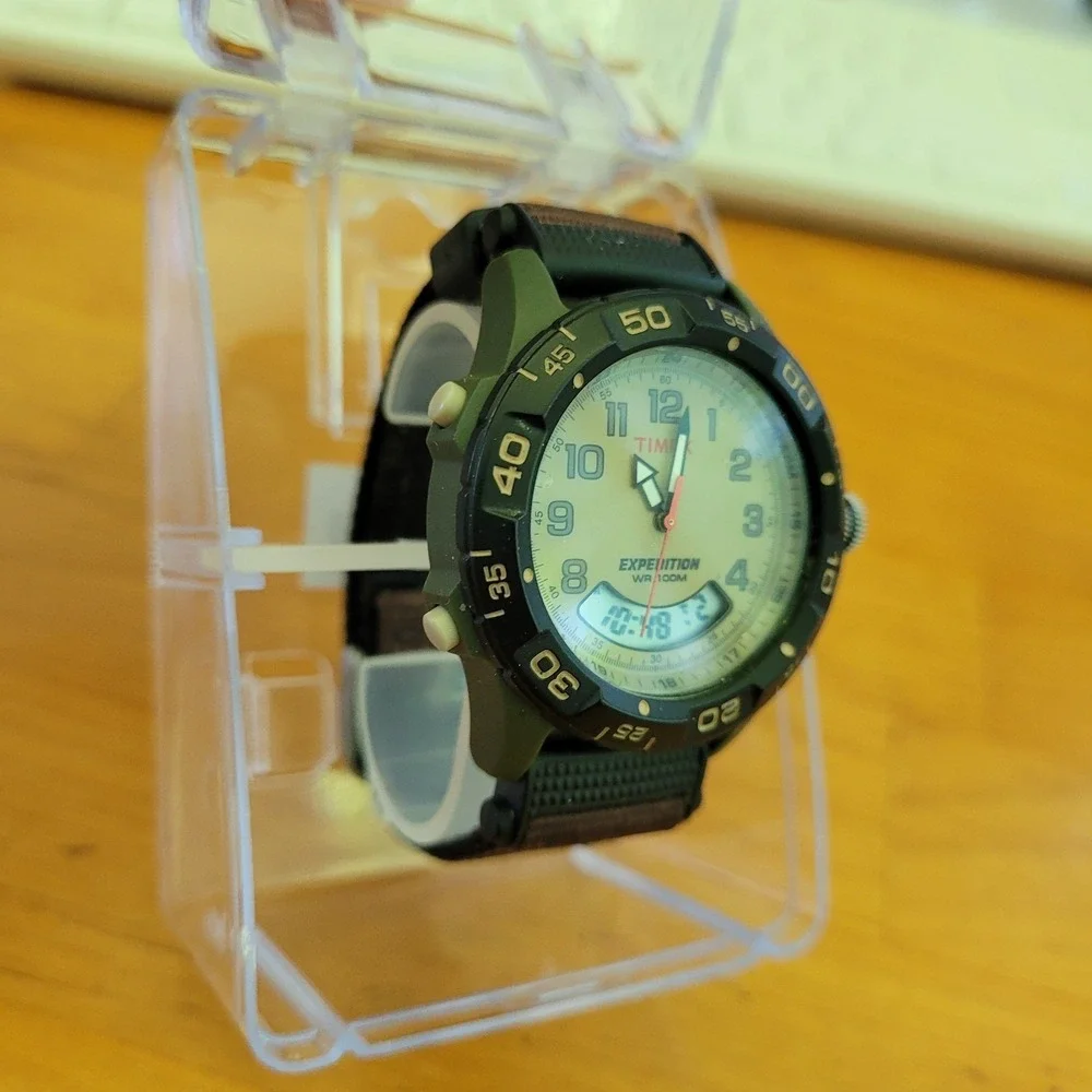 TIMEX Expedition T45181 Analog Digital Indiglo Nylon Watch Mint